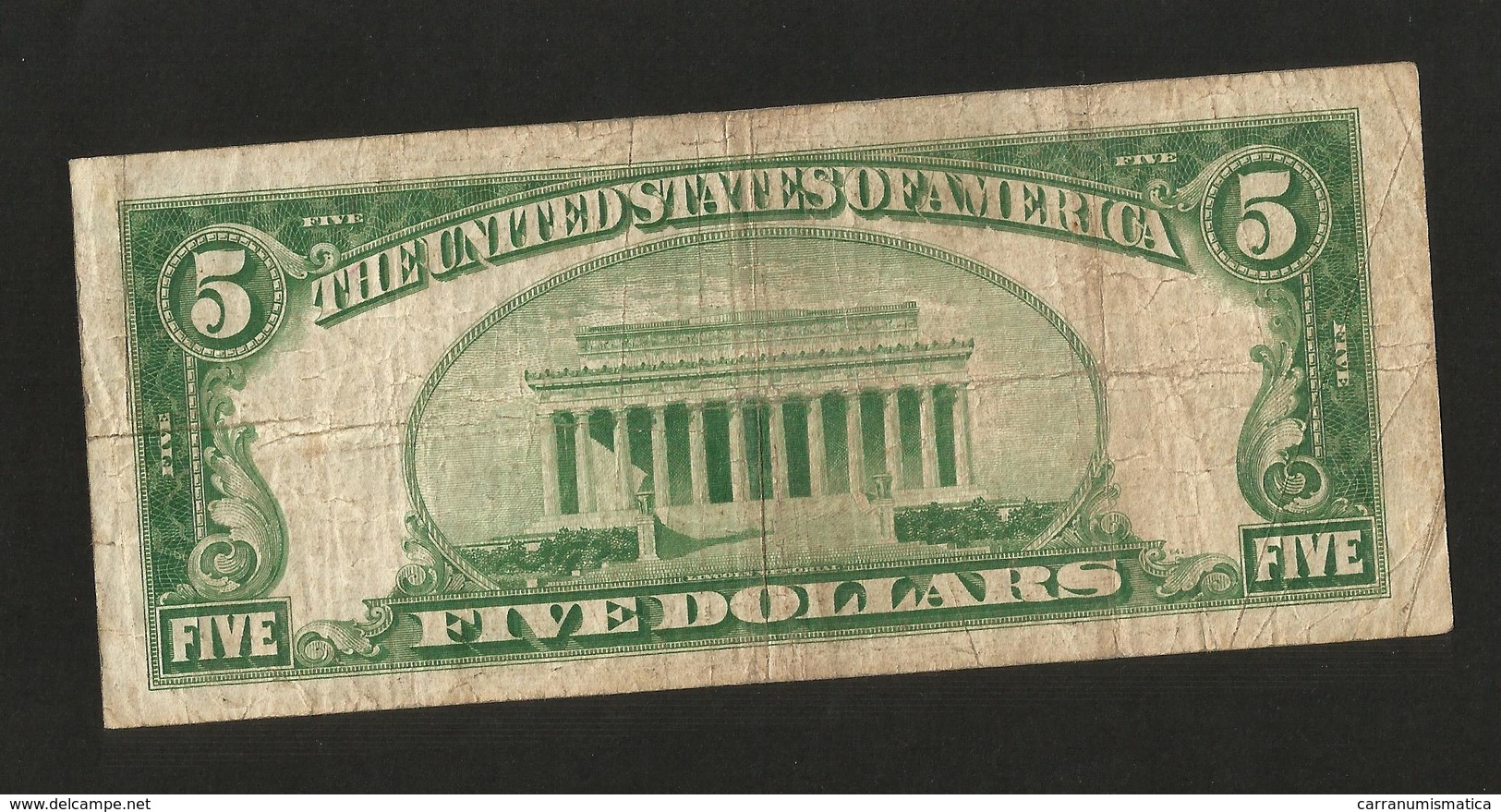 UNITED STATES Of AMERICA / U.S.A. - 5 DOLLARS ( 1934 - SILVER CERTIFICATE )  BLUE SEAL - Certificati D'Argento (1928-1957)