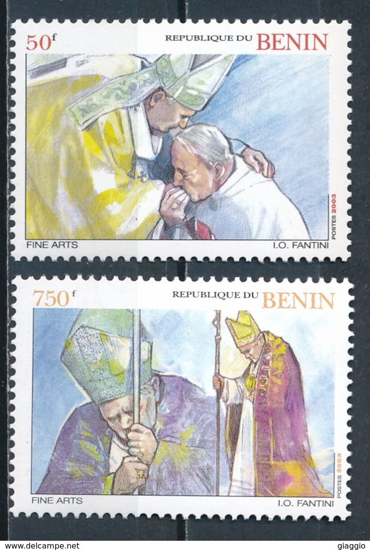 °°° BENIN - VISITA DI GIOVANNI PAOLO II - 2003 MNH °°° - Benin - Dahomey (1960-...)