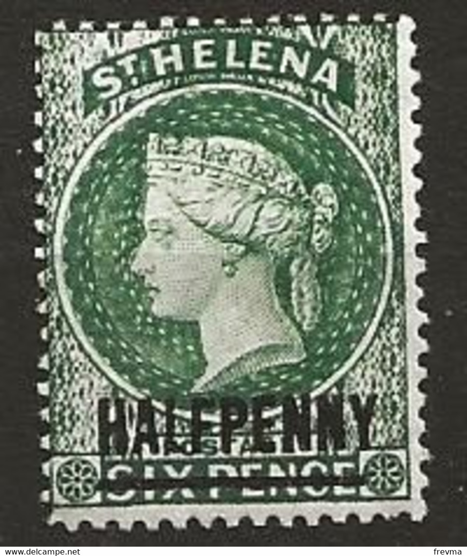 Saint Helene 1884  Neuf * Yvt N°12a 1 P. Vert - (Victoria) - Saint Helena Island