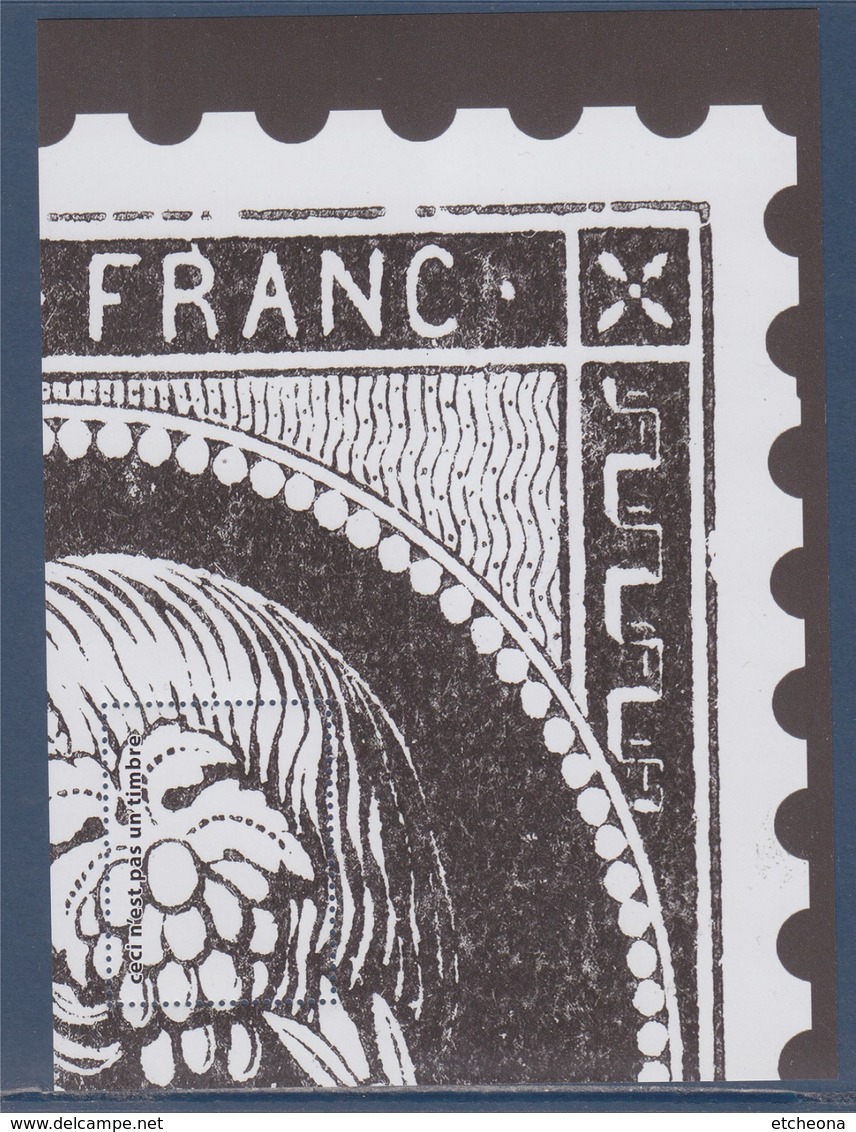 = Bloc Gommé Neuf Le Timbre Cérès A 170 Ans  Phil@poste Sans Valeur 1/4 Timbre Haut Droit - Sonstige & Ohne Zuordnung