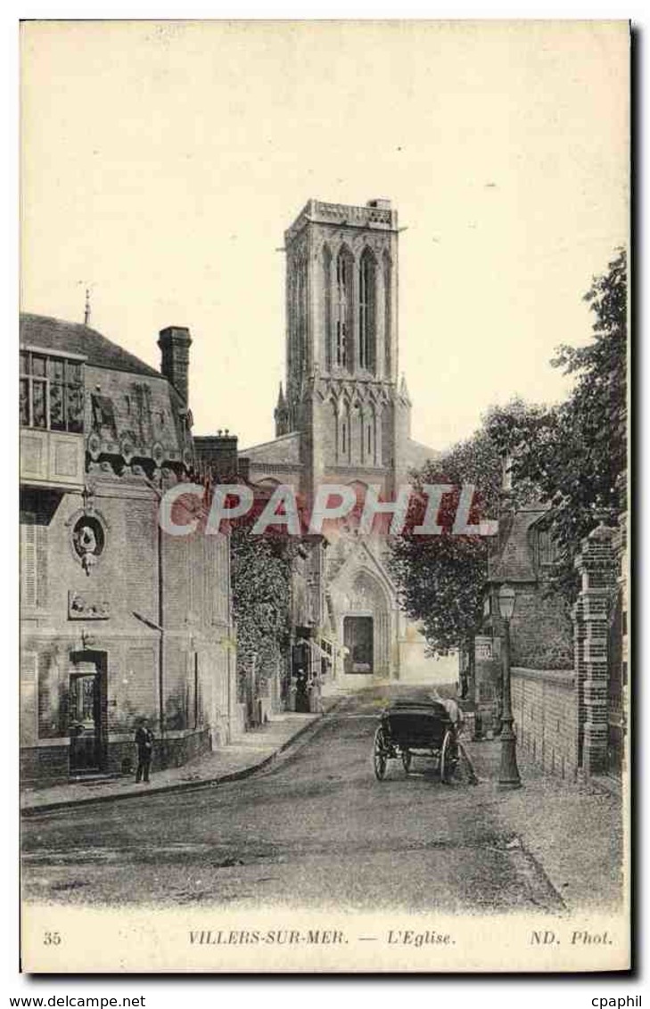 CPA Villers Sur Mer L&#39Eglise - Villers Sur Mer