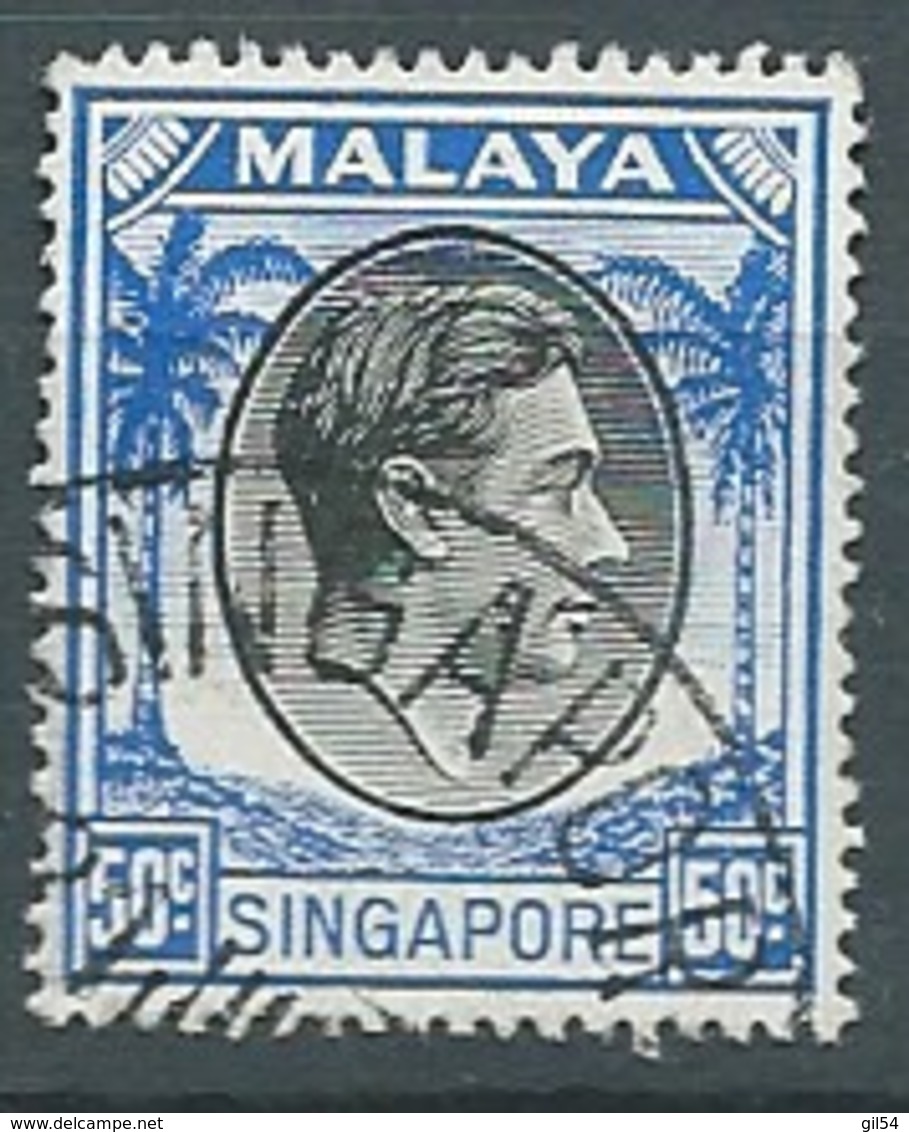 Singapour  - Yvert N° 17 B   Oblitéré  ( Dent 18 )    -  Bce 17212 - Singapour (...-1959)