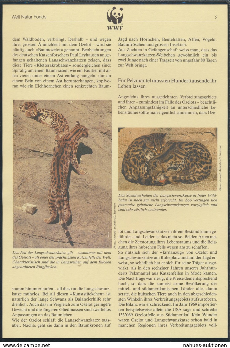 WWF El Salvador 1734-1737 Ozelot Und Langschwanzkatze Kpl. Kapitel Bestehend - El Salvador