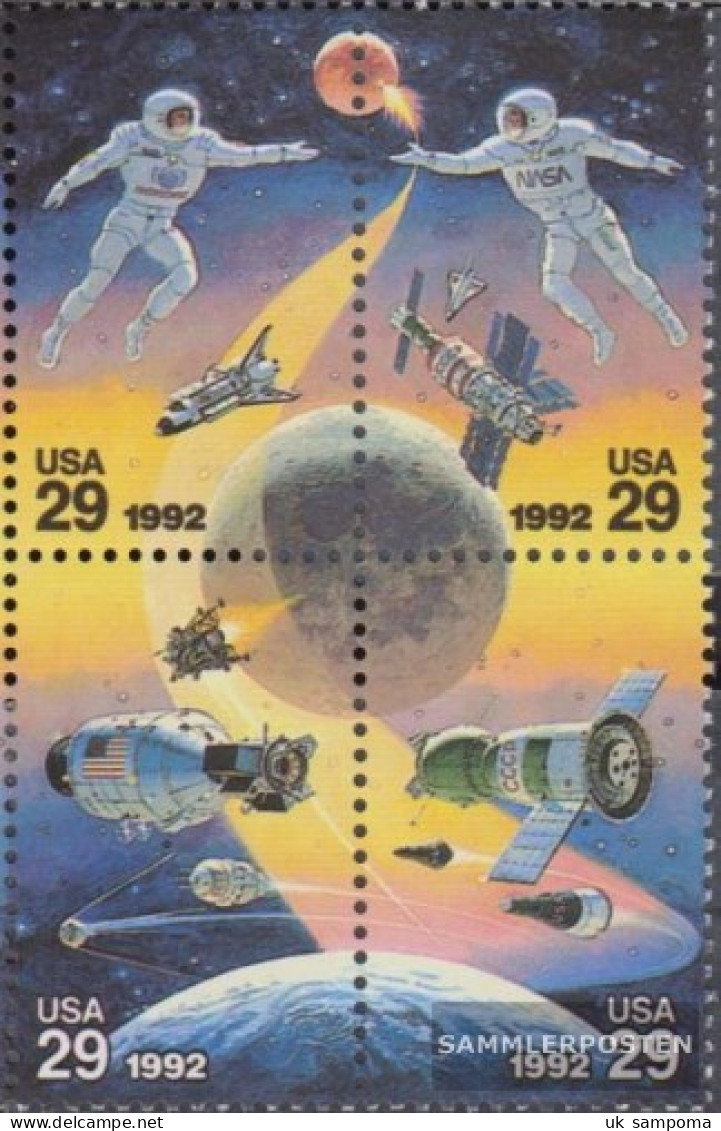 U.S. 2235-2238 Block Of Four (complete Issue) Unmounted Mint / Never Hinged 1992 Space Company - Unused Stamps