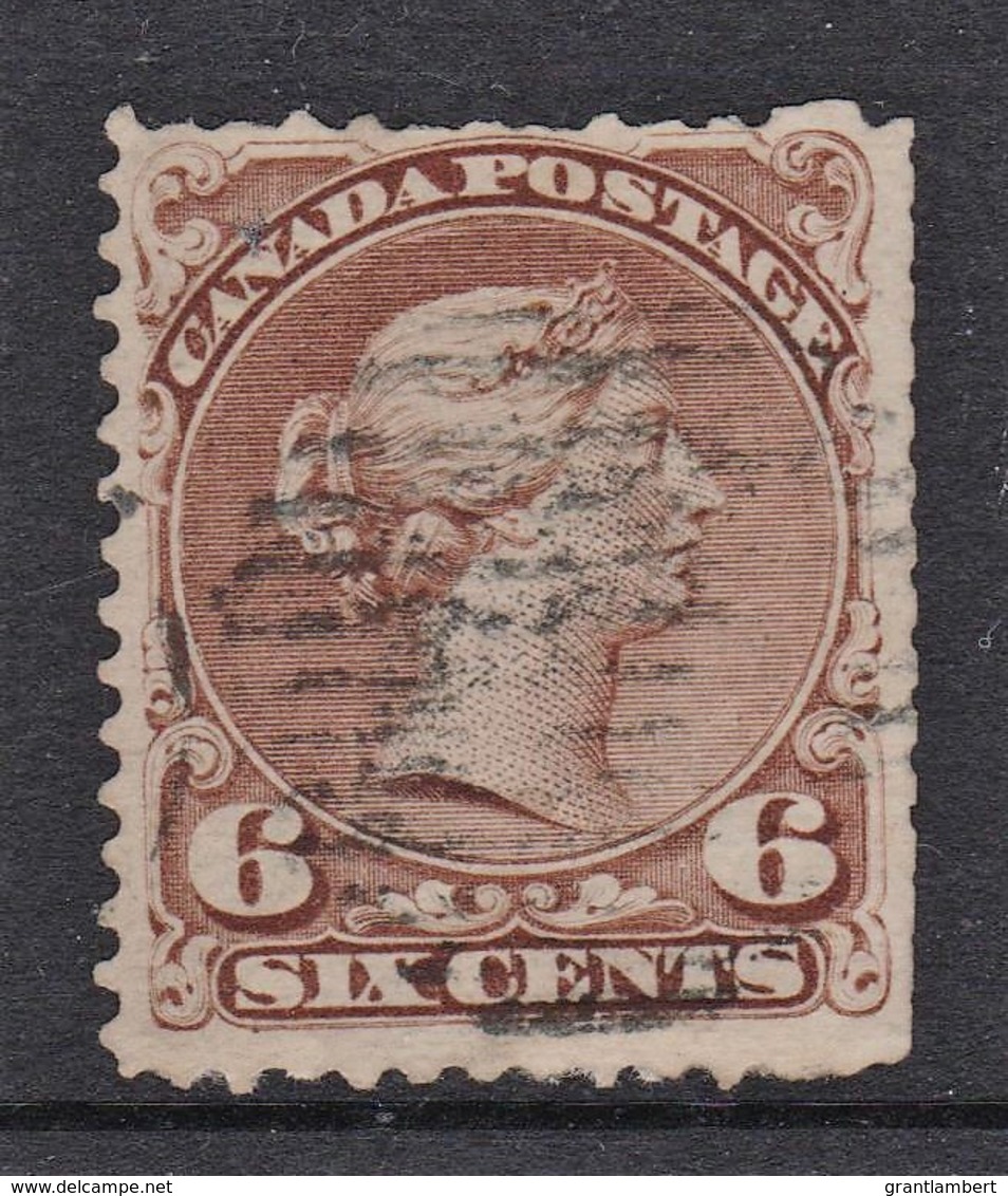 Canada 1868 Queen Victoria 6c Used - SG 59, Sc 27 - Gebruikt