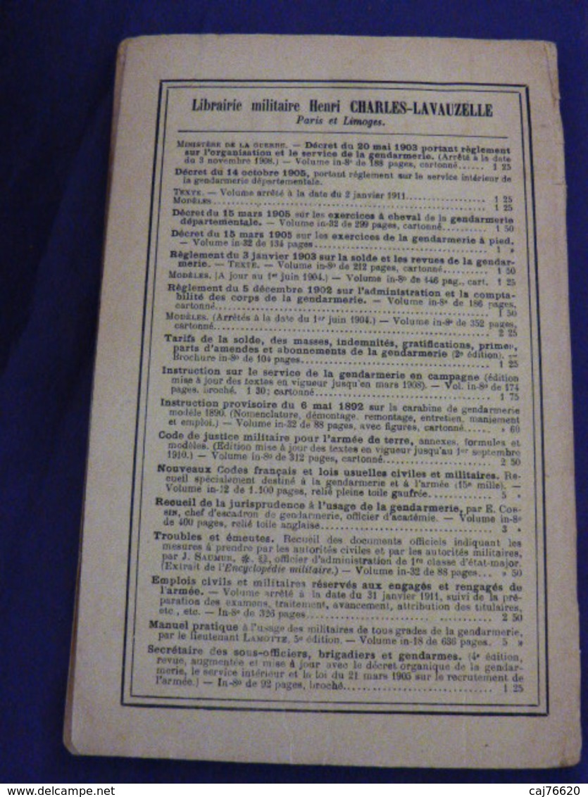 Gendarmerie , Service En Campagne , N°45 ,  1913 (cai102) - Autres & Non Classés