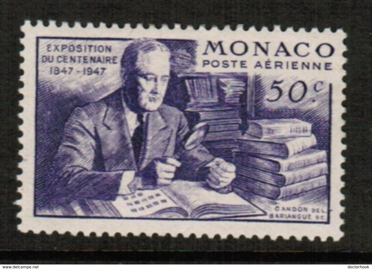 MONACO  Scott # C 16* VF MINT LH (Stamp Scan # 488) - Unused Stamps