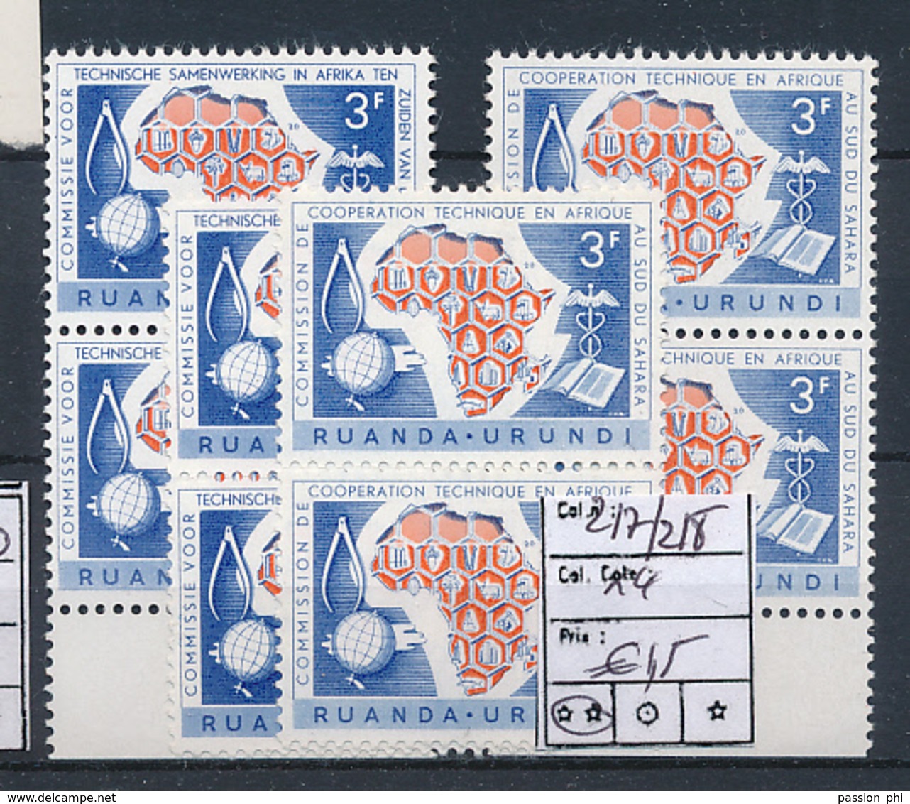 RUANDA URUNDI  COB 217/218 MNH - Neufs