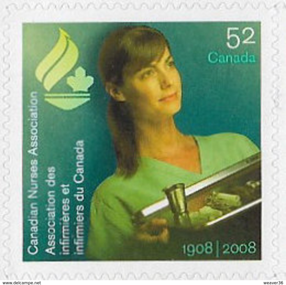 Canada SG2556 2008 Nurses Association 52c Unmounted Mint [2/1980/4D] - Unused Stamps