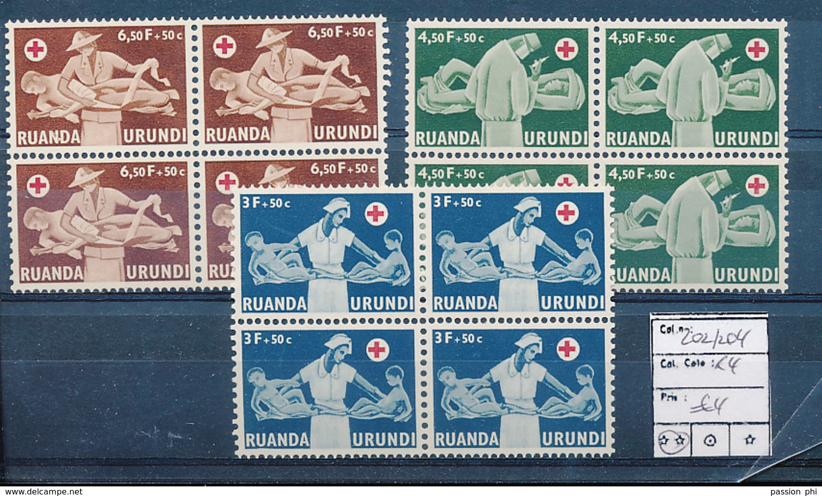 RUANDA URUNDI  COB 202/204 MNH - Neufs