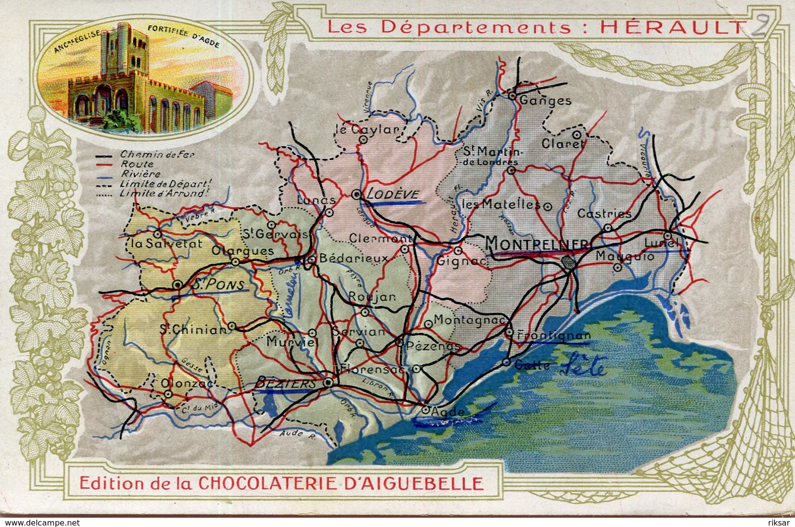 HERAULT(PUBLICITE CHOCOLATERIE D AIGUEBELLE) - Other & Unclassified