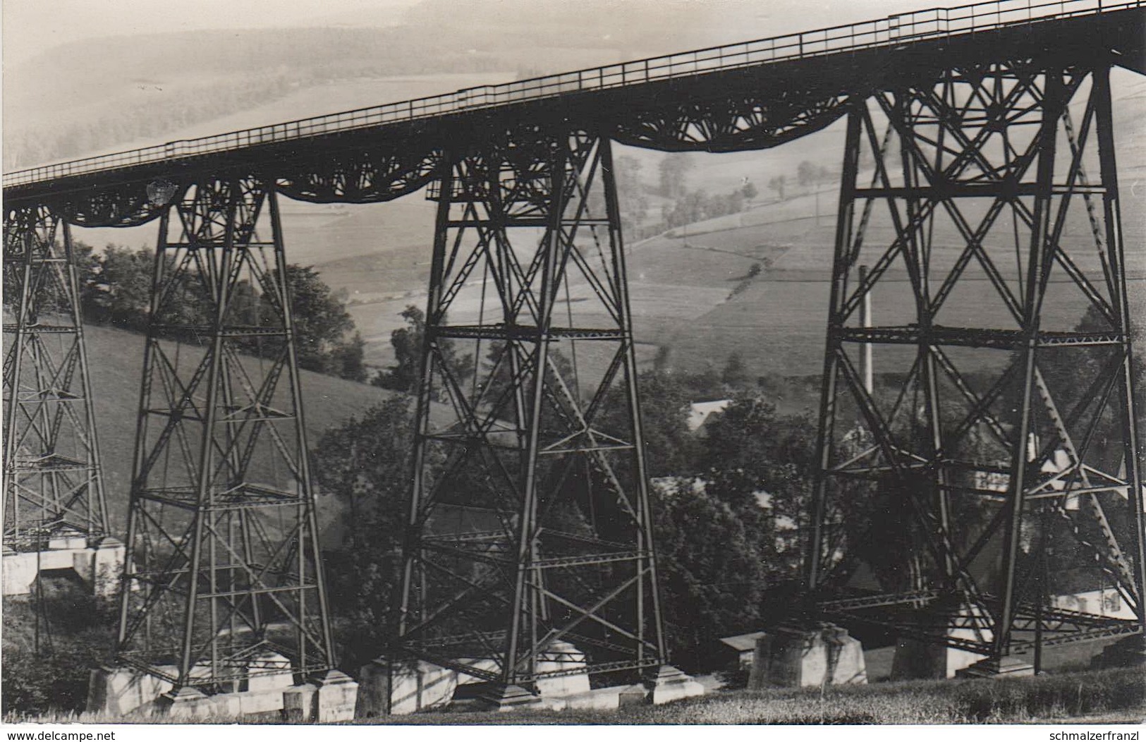 Foto Rohling Für AK Mittweida Markersbach Eisenbahn Brücke Viadukt Mittweidatal Raschau Grünstädtel Vogel Schwarzenberg - Markersbach