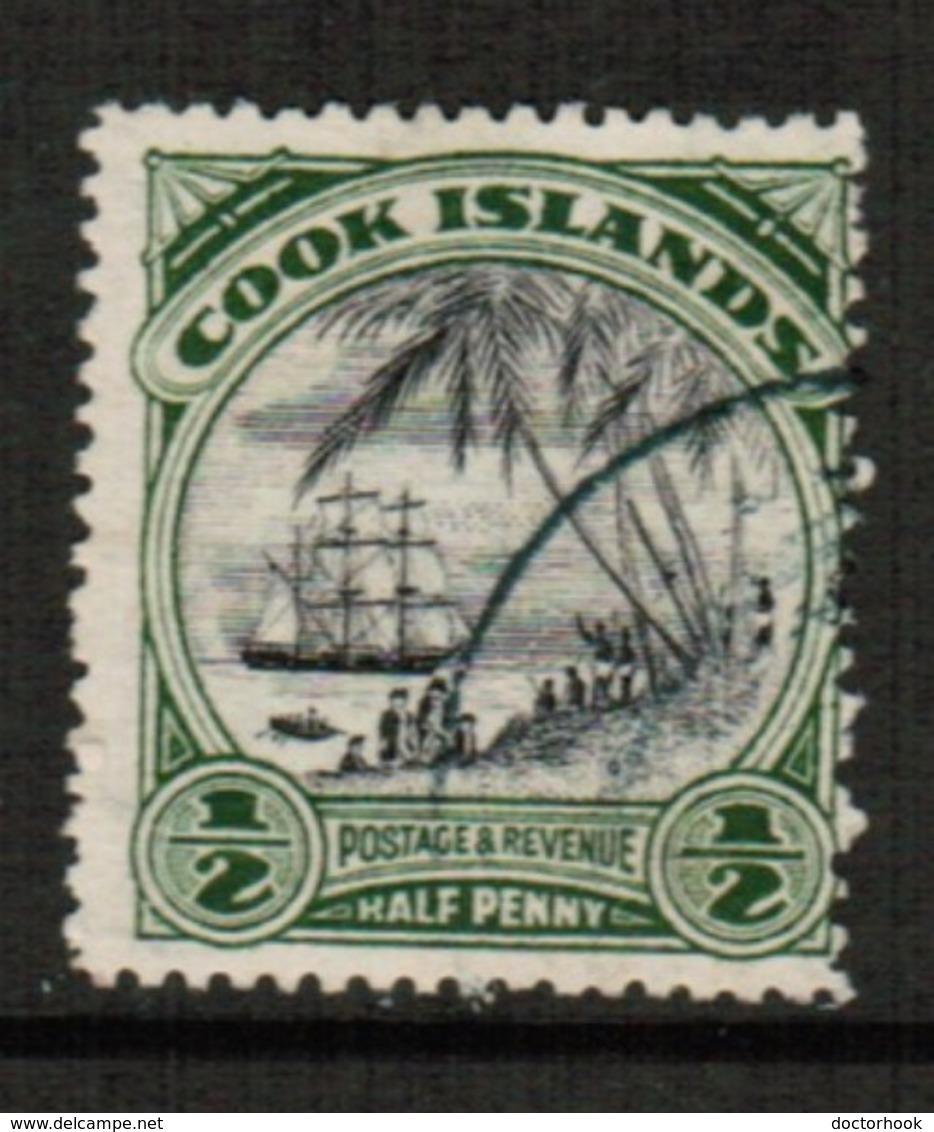 COOK ISLANDS  Scott # 116 F-VF USED (Stamp Scan # 488) - Cook Islands