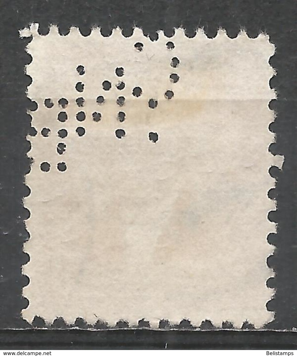 United States 1932. Scott #714 (U) George Washington * Perforated C N B - Zähnungen (Perfins)