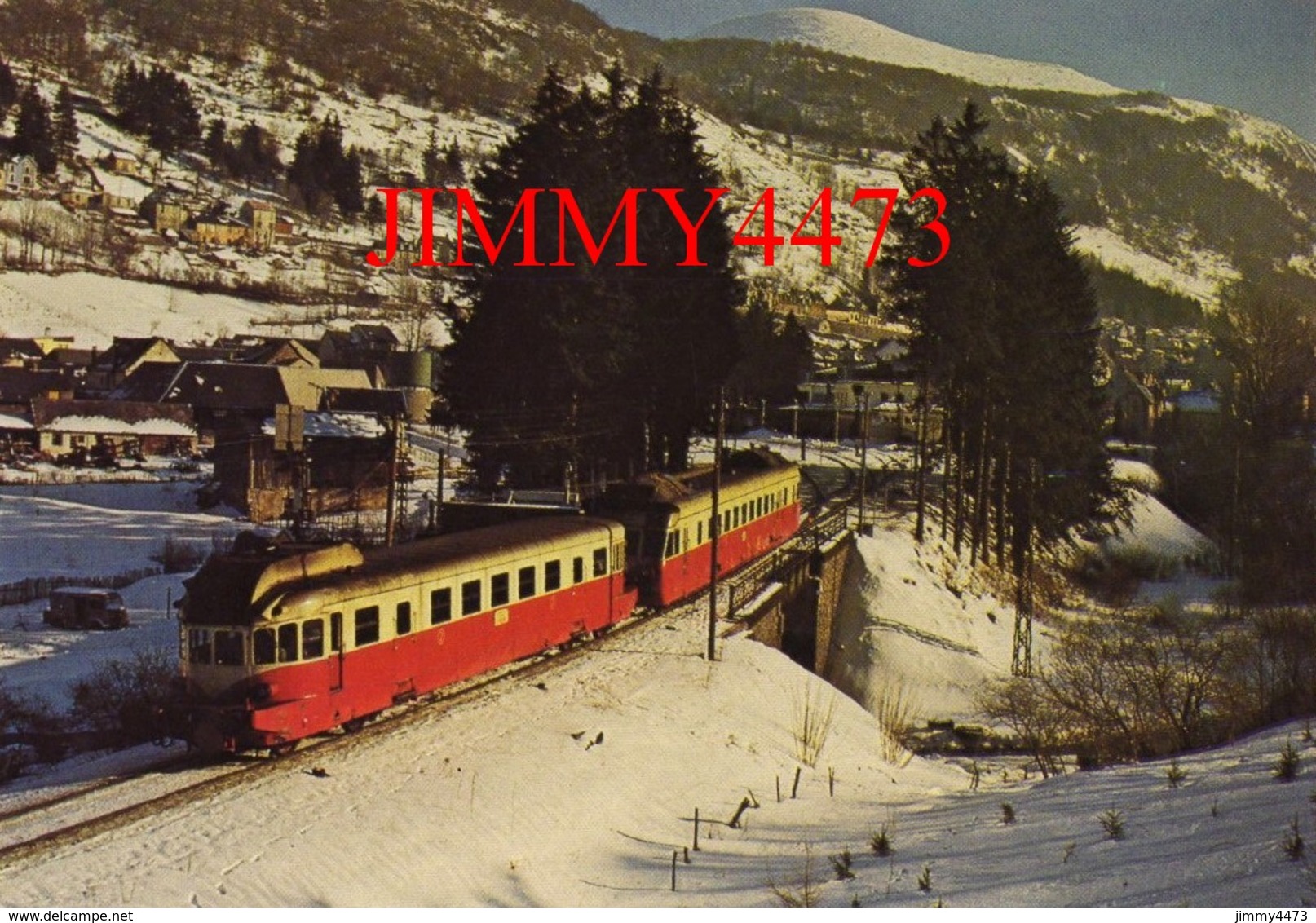 CPM - Jumelage D'autorails VH Et ADX Au Mont Dore Relation Laqueuille / Le Mont Dore - Photo M. Dahlstrom - IMP. PIERRON - Trains