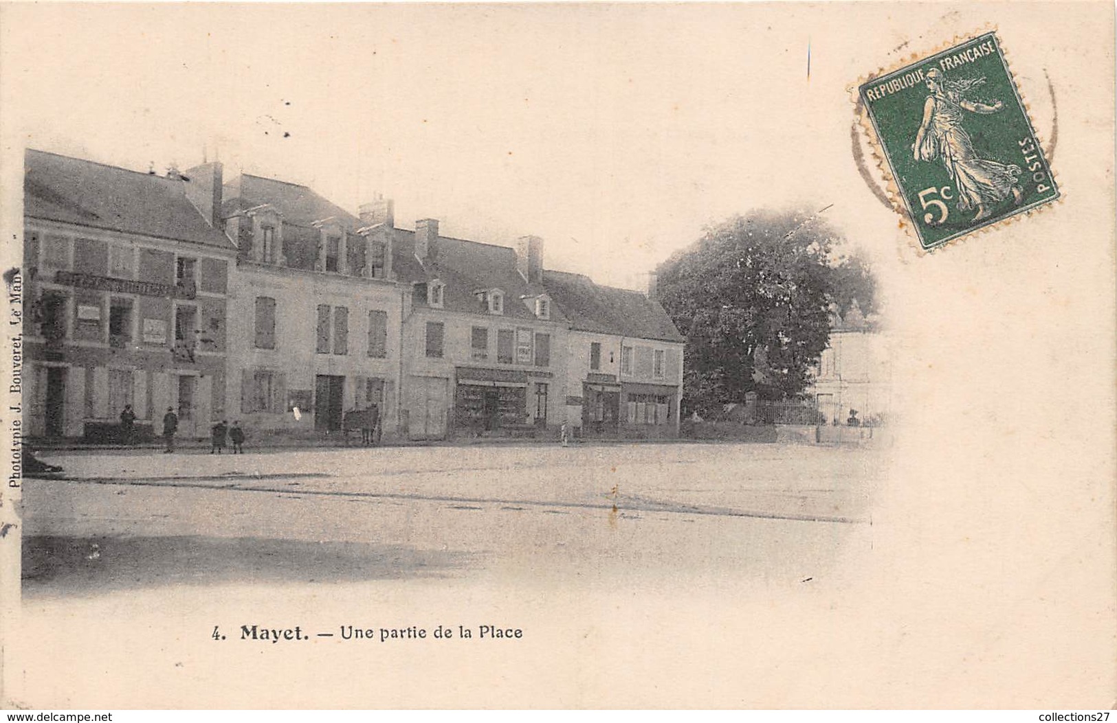 72-MAYET- UNE PARTIE DE LA PLACE - Mayet