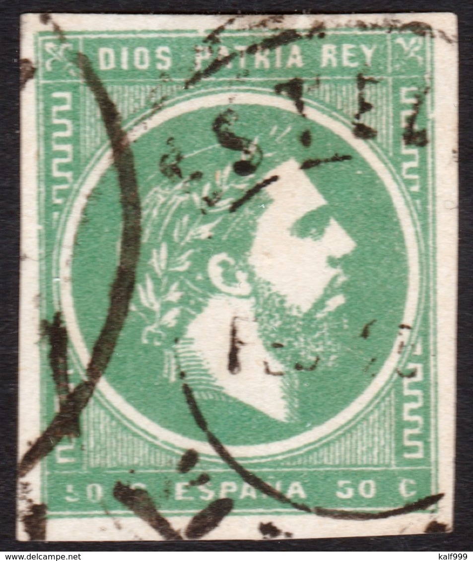 ~~~ Spain Carlista 1874 - Carlos VII - Ed. 160 Used (o)  ~~~ - Carlisten