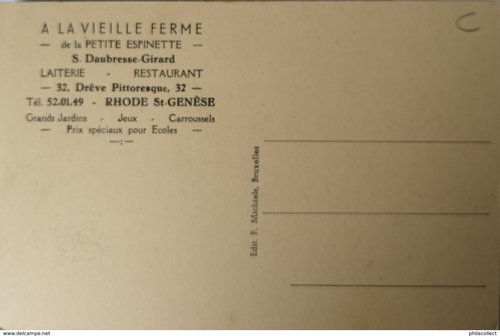St. Genesis Rode / Rhode St. Genesee // A La Vieille Ferme - St-Genesius-Rode