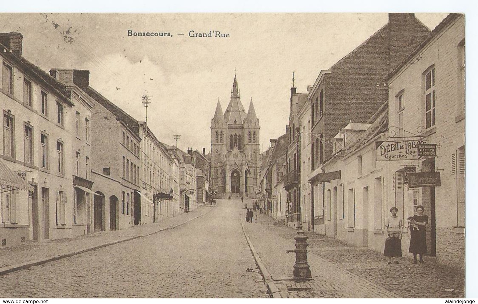 Bonsecours - Grand'Rue - Edition Cappelaere-Galloo - Magasin Du Mouton Blanc à Condé - 1932 - Péruwelz