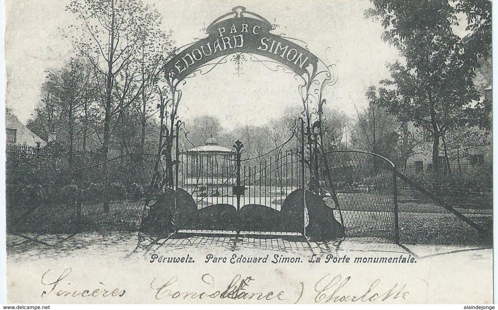 Péruwelz - Parc Edouard Simon - La Porte Monumentale - 1903 - Péruwelz