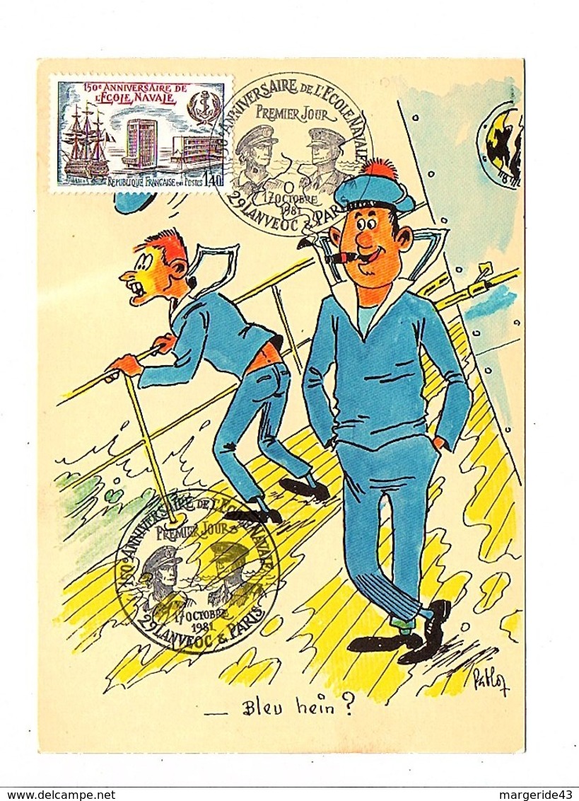 OBLITERATION 150 ANS ECOLE NAVALE 1981 - Commemorative Postmarks
