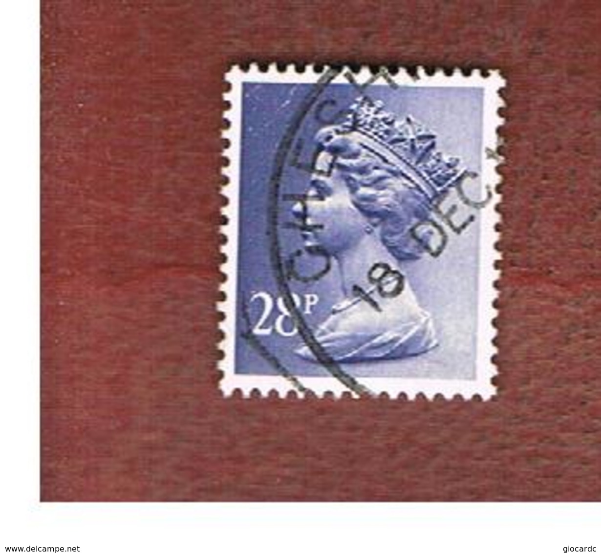 GRAN BRETAGNA (UNITED KINGDOM) -  SG X975   -  1983 QUEEN ELIZABETH II  28  VIOLET  - USED° - Usati