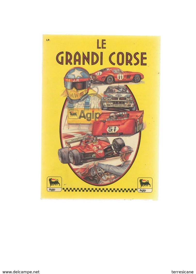 ALBUM LE GRANDI CORSE RACCOLTA FRANCOBOLLI (NON COMPRESI) AGIP COME NUOVO - Motori