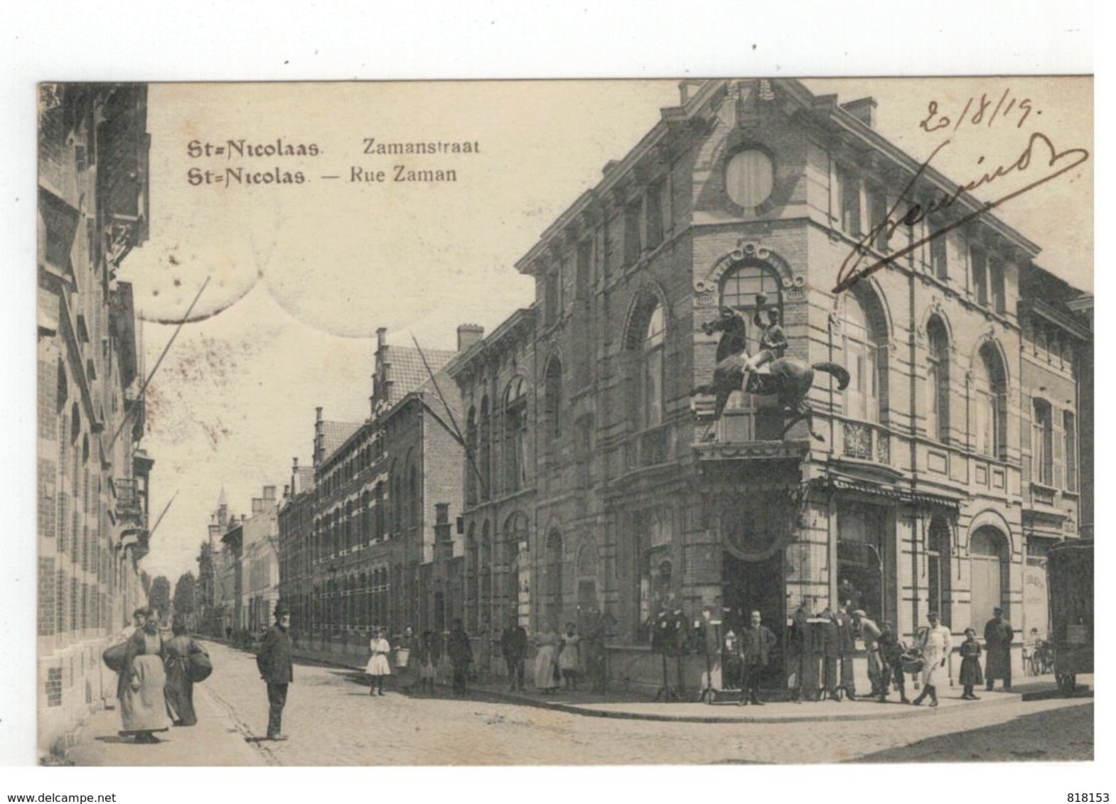 Sint-Niklaas   Saint-Nicolas - Rue Zaman  St-Nicolaas  Zamanstraat 1919 - Sint-Niklaas