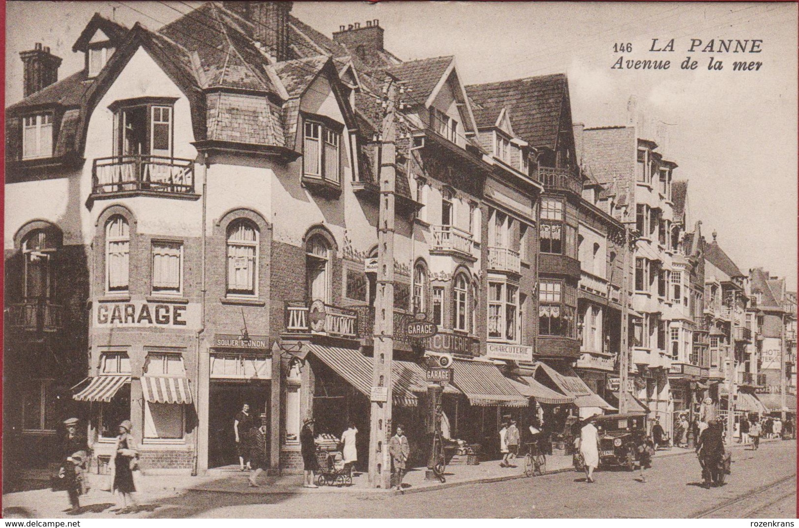 De Panne La Panne Avenue De La Mer Geanimeerd (In Zeer Goede Staat) - De Panne