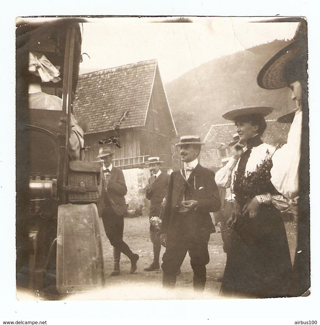 PHOTO ORIGINALE 1904 1905 PHOTOTHEQUE RADIODIFFUSION TELEVISION FRANCAISE - ALSACE BOURGEOIS BOURGOISE - Personnes Anonymes