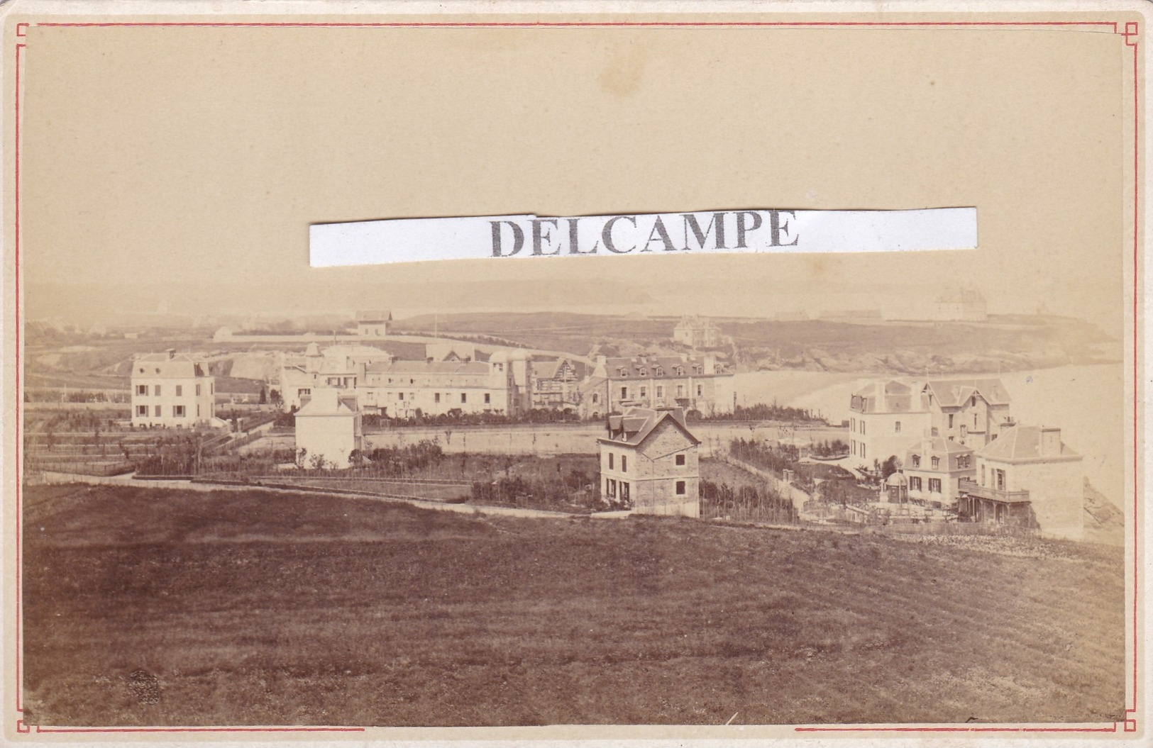 SAINT ÉNOGAT DINARD 1881 - Photo Originale Des Villas Face à La Mer ( Ille Et Vilaine ) - Lieux