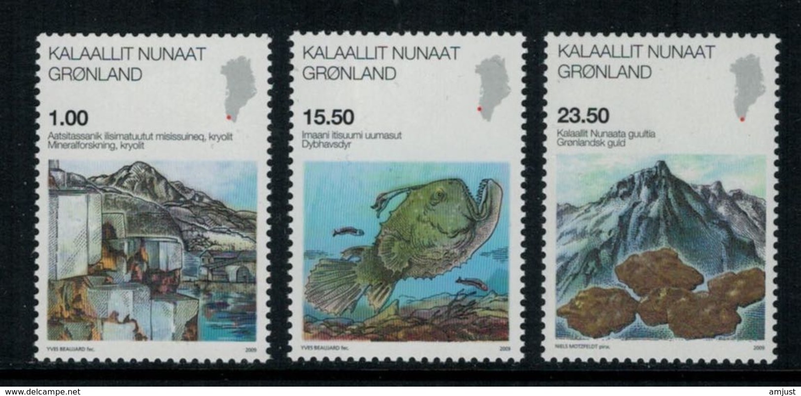 Groenland 2009 // Sciences Timbres Neuf ** MNH No.523-524-525 Y&T - Neufs