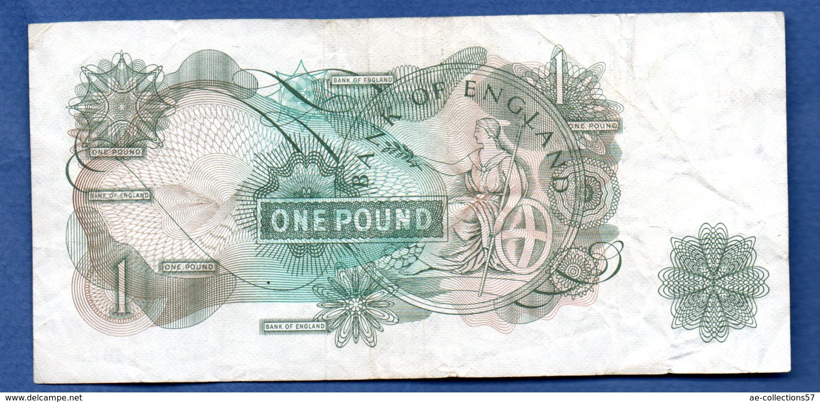 Grande- Bretagne  - 1 Pound    - Pick # 374 E  -  état   TTB - 1 Pound