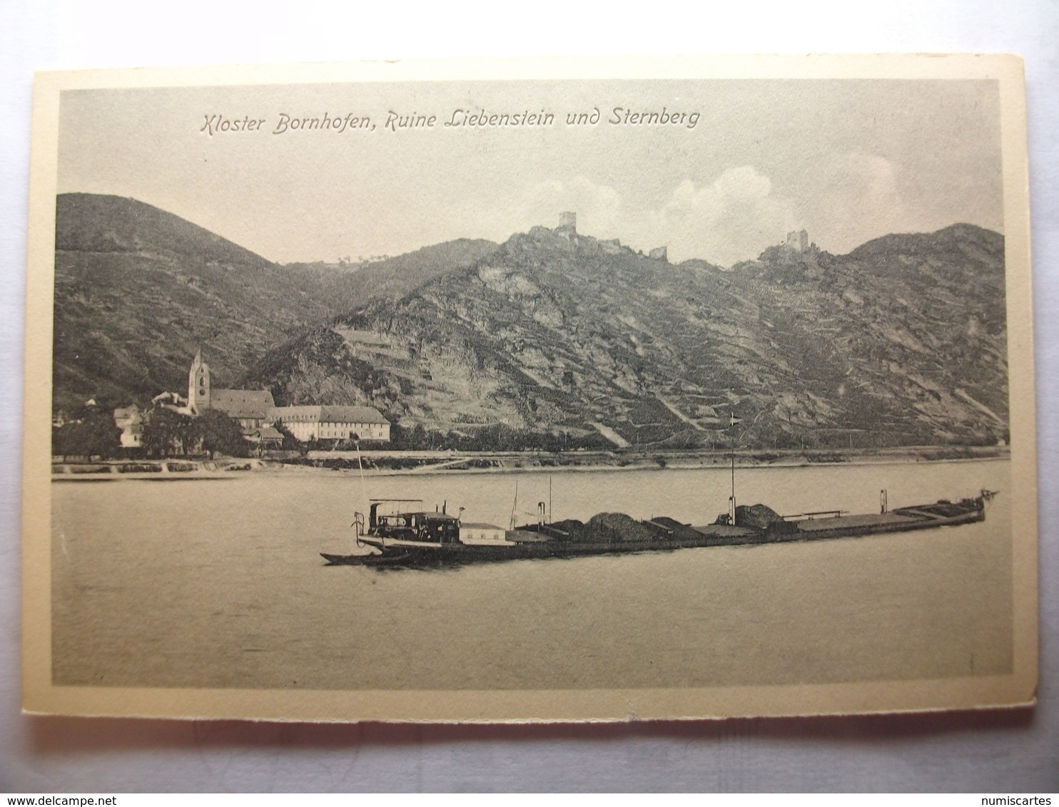 Carte Postale Allemagne - Xloster Bornhofen,Ruine Liebenstein Und Sternberg (Petit Format Noir Et Blanc Non Circulée  ) - Sternberg