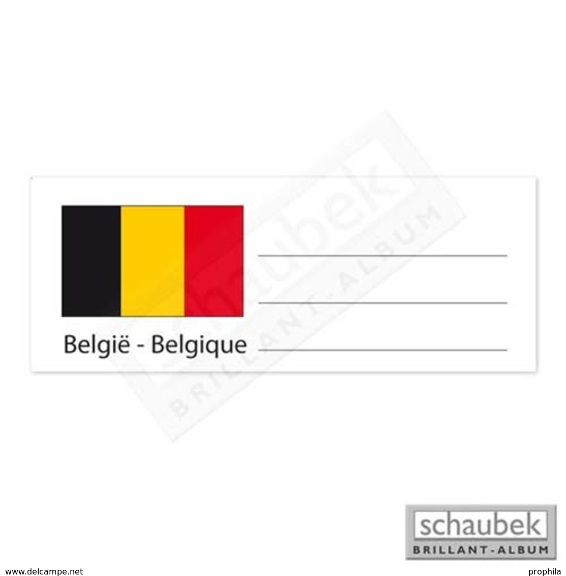 Schaubek Numismatik Länderetikett Für Münzhülle - Belgien EKEURO-BELGIEN - Sonstige & Ohne Zuordnung