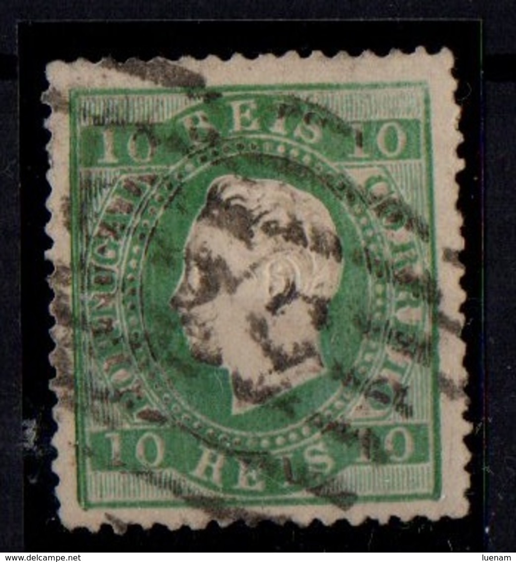 1879-1880 Portugal - DLFD, Novas Cores. 10 R Denteado 13 1/2. - Used Stamps
