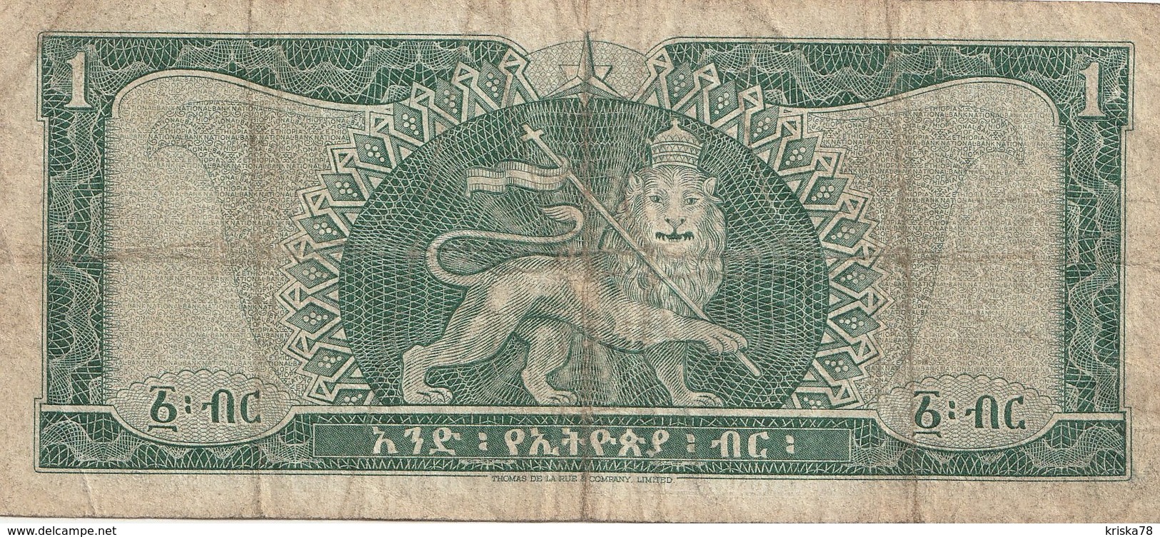 1 DOLLAR 1966 - Etiopía