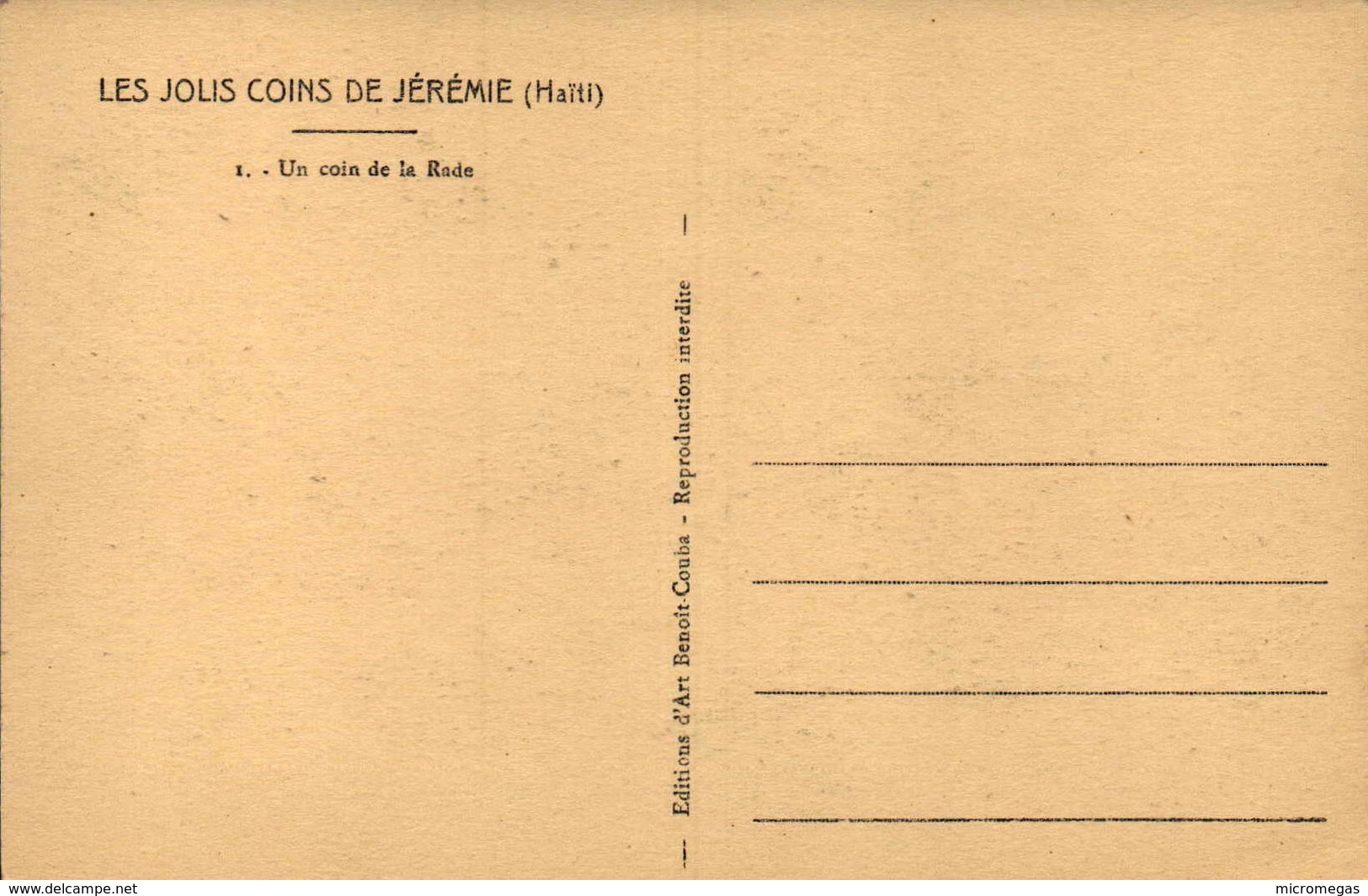 HAÏTI - Les Jolis Coins De Jérémie - Un Coin De La Rade - Haití