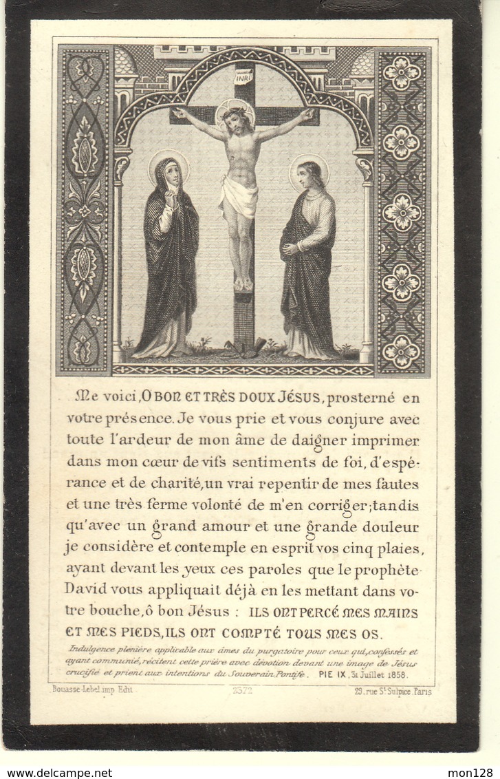 FAIRE PART DECES CHARLES JEAN FELIX COMTE POZZO DI BORGO 5 OCTOBRE 1902 A L'AGE DE 44 ANS - Overlijden