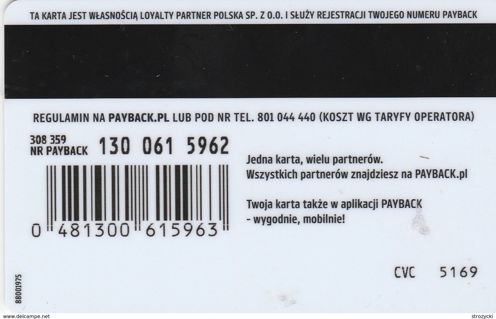 Poland - Gift Card - Payback - CUK - 88001975 - Pologne