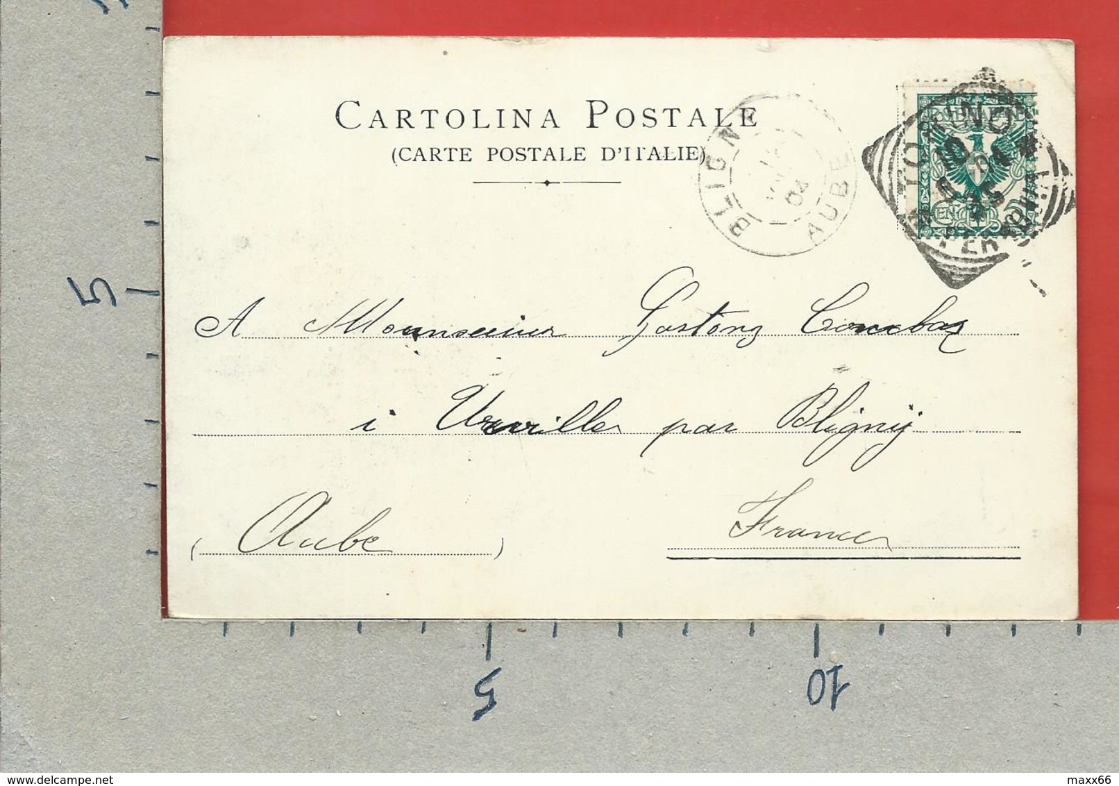 CARTOLINA VG ITALIA - TORINO - Mole Antonelliana - 9 X 14 - ANN. 1904 Per La FRANCIA - Mole Antonelliana