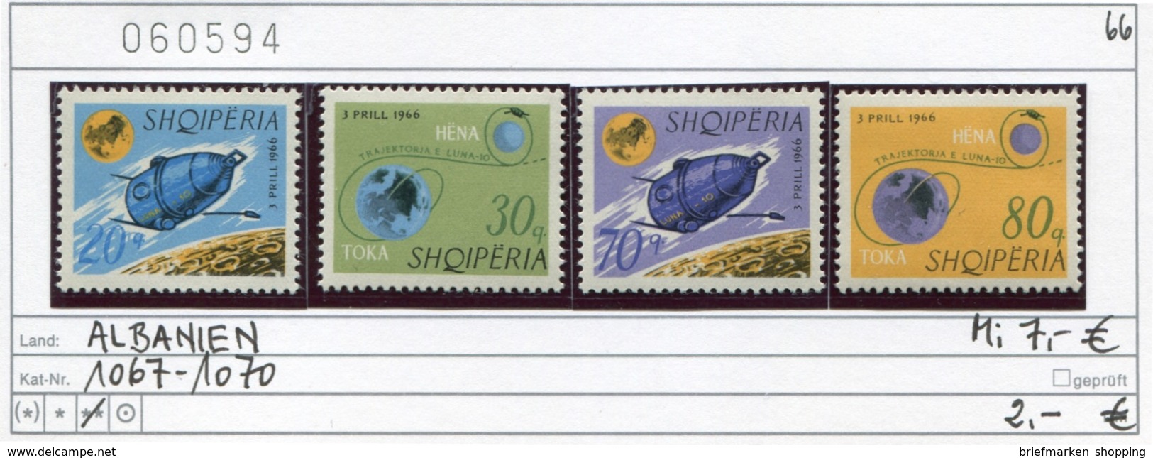 Albanien - Albanie - Albania - Michel 1067-1070 - ** Mnh Neuf Postfris - - Albanien