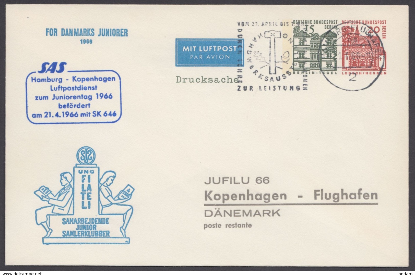 PU 35 C 2/02 "dänische Junioren", Pass. Stempel, Kleine Auflage! - Privatumschläge - Gebraucht