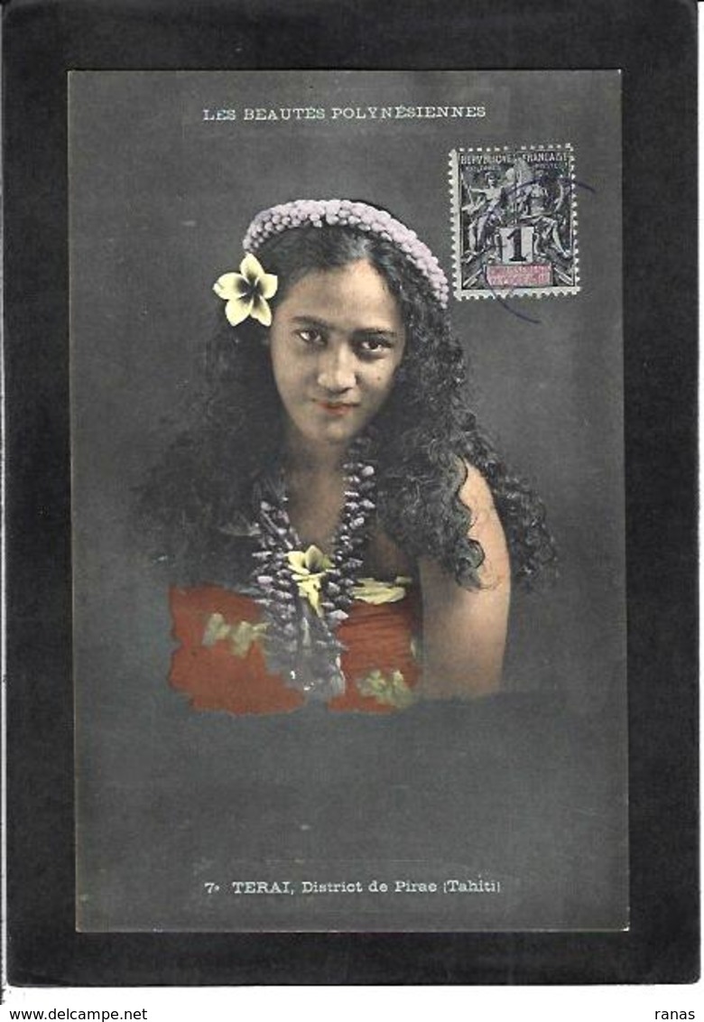 CPA Tahiti Océanie Polynésie Française Circulé Types Femme Girl Women - Tahiti