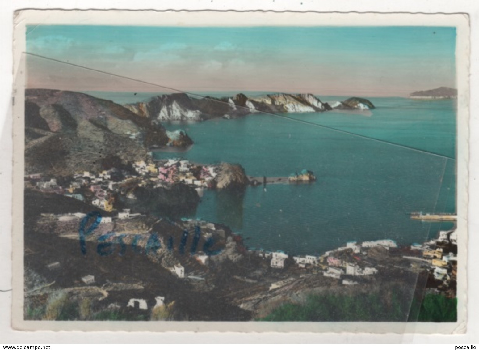 LAZZIO LATINA - CP COLORISEE PONZA ( L'ISOLA DI ROMA ) - PANORAMA - EDIZ. E. BAGLIO N° 24598 - CIRCULEE 1955 ? - Latina