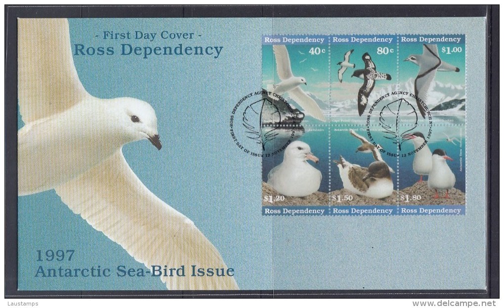 Ross Dependency 1997 Sea Birds, WWF Block FDC - Other & Unclassified