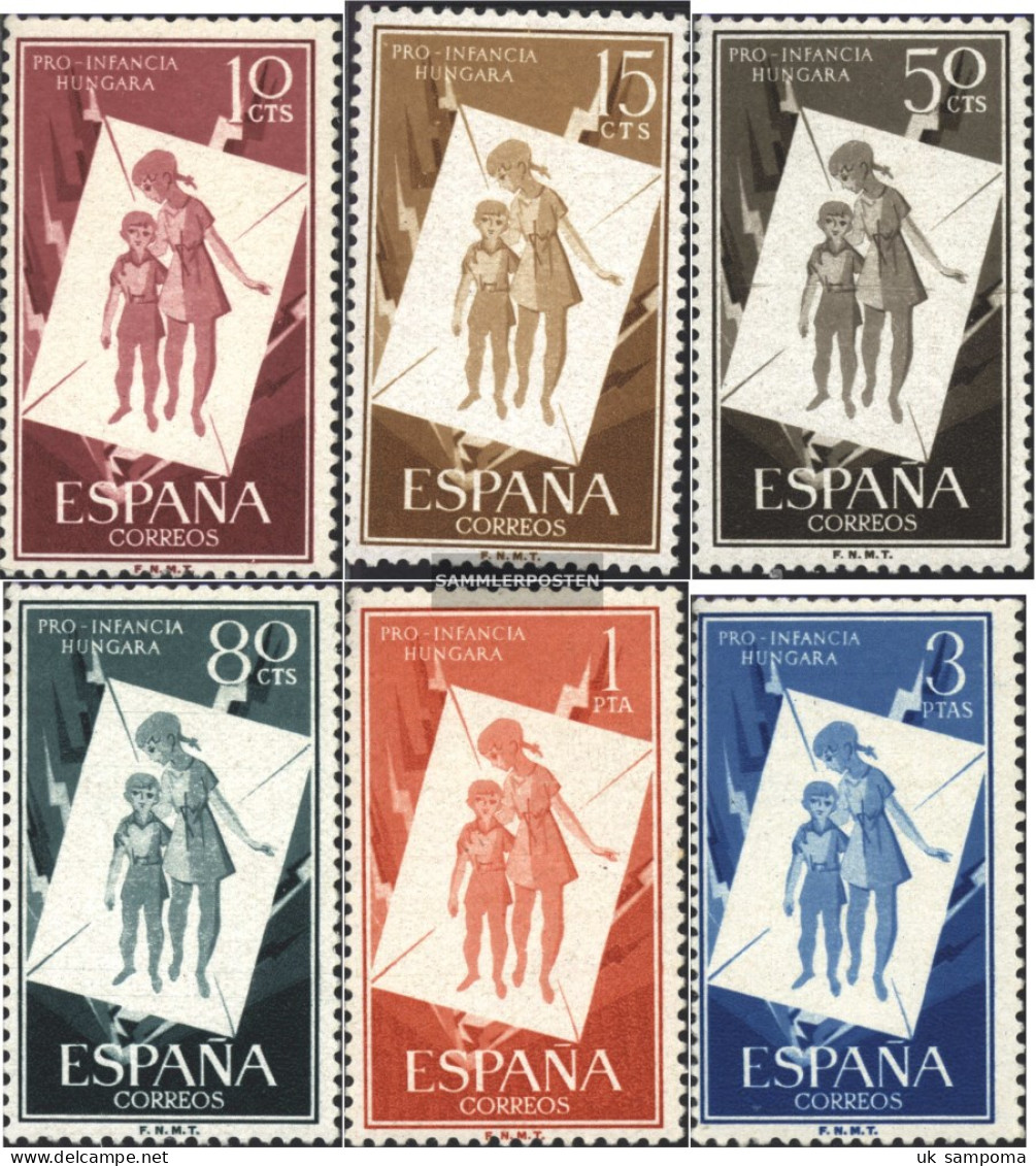 Spain 1097-1102 (complete Issue) Unmounted Mint / Never Hinged 1956 Hungarian Youth - Unused Stamps