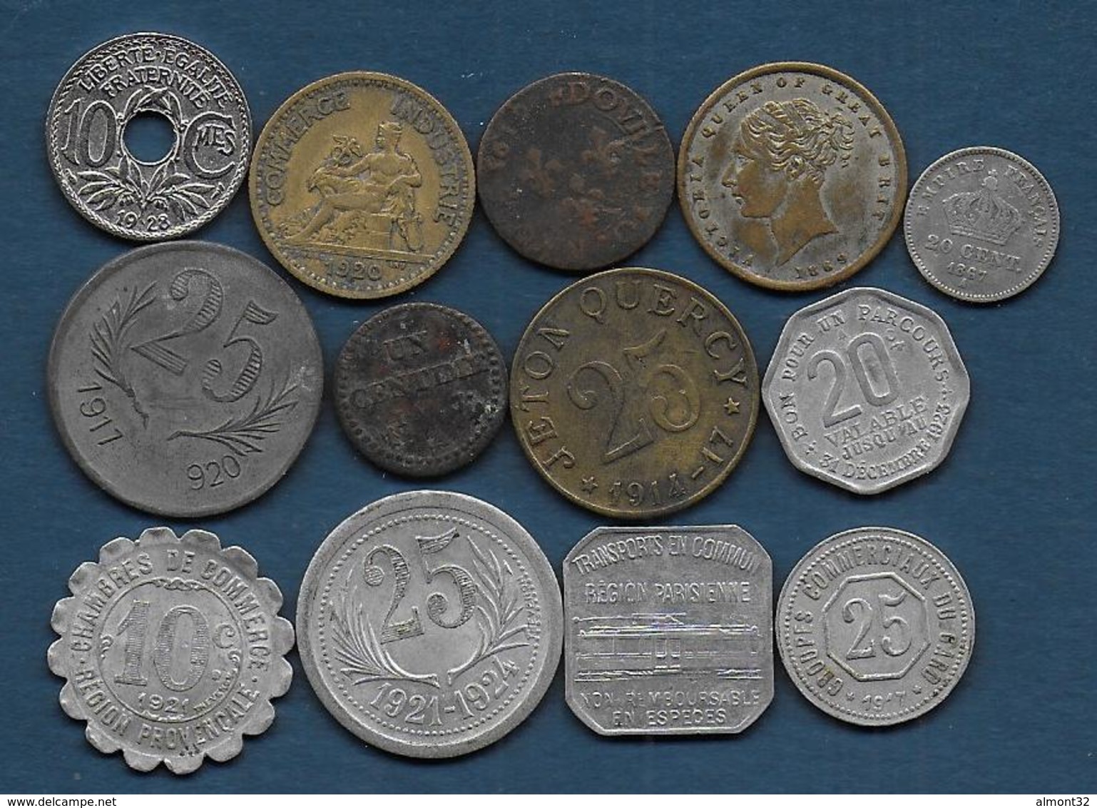 Lot De 42 Monnaies , Jetons Ou Médailles - Lots & Kiloware - Coins