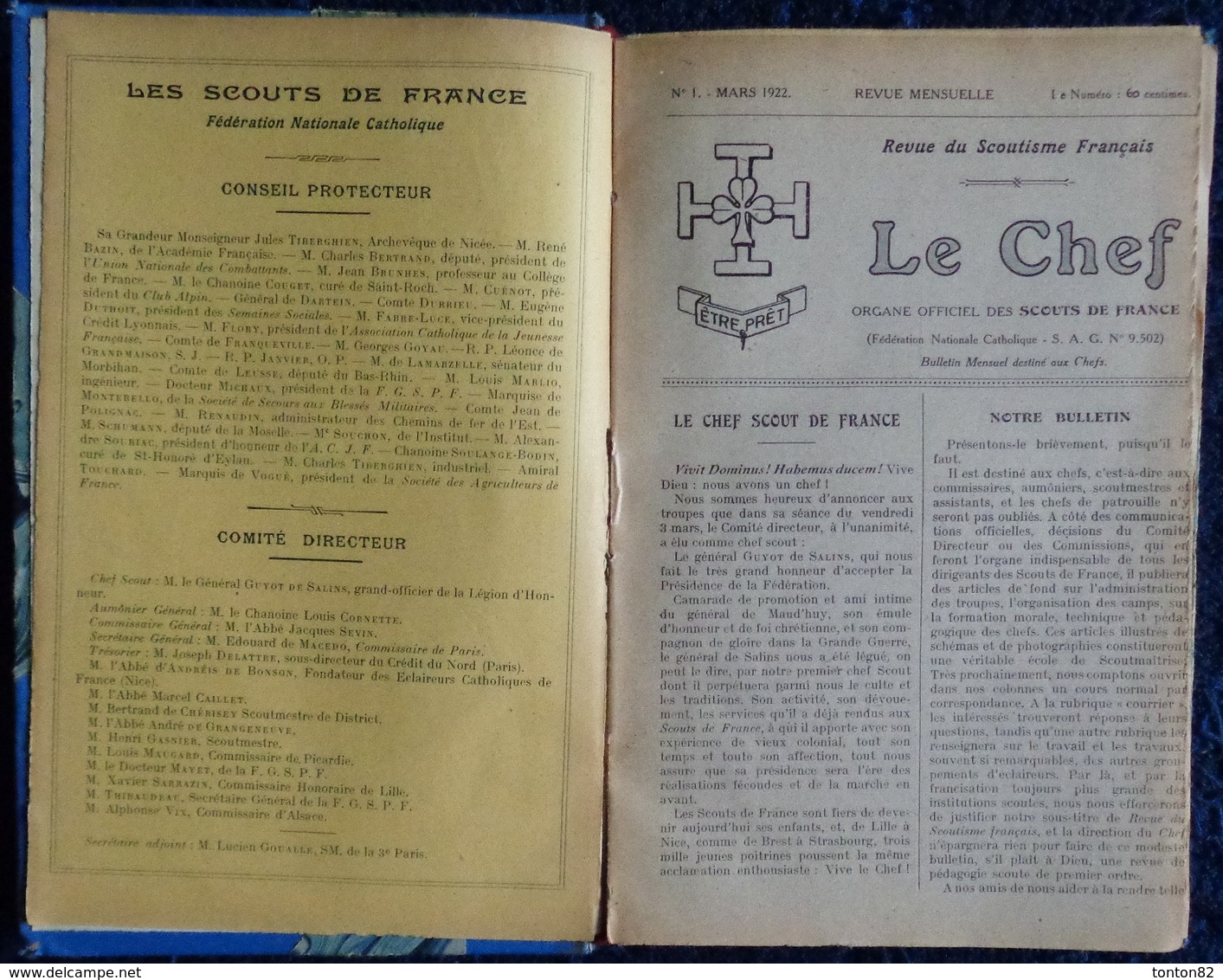 LE CHEF - Revue Du Scoutisme Français - ( Recueil 1922 / 1923 ) . - 1901-1940