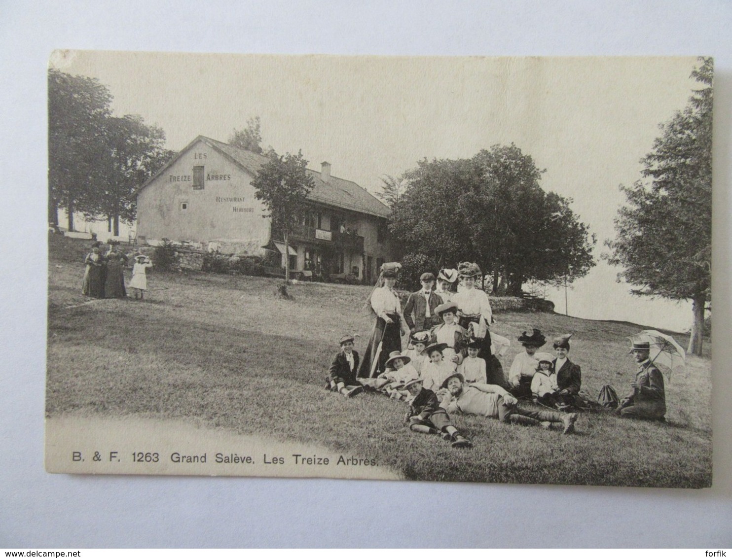 Haute-Savoie - B & F 1263 - Grand Salève - Les Treize Arbres - Restaurant Hercourt - Carte Animée, Non-circulée - Autres & Non Classés